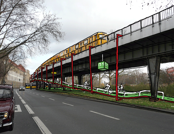 Radbahn-Skizze